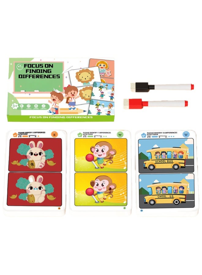 كابسترو كتاب أنشطة "اكتشف الاختلاف" للأطفال - تمارين الملاحظة والتركيز والتفكير البصري للتعلم الإبداعي وتنمية المهارات المبكرة - كتاب تحديات المقارنة البصرية - Image 1